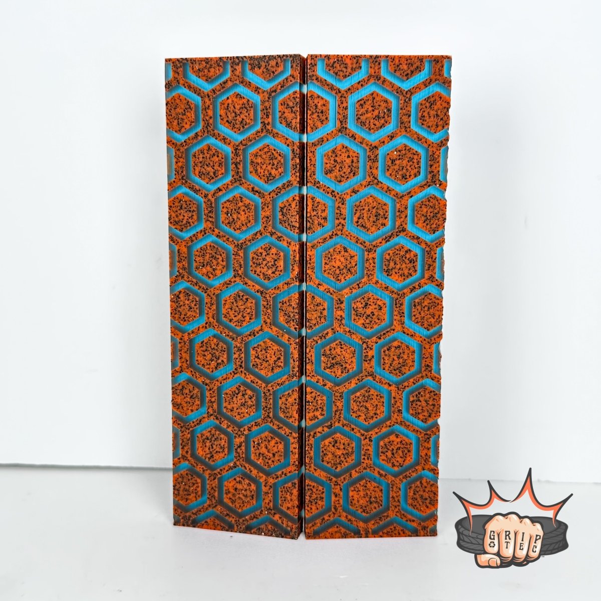 3D Grip - Tec™ - Hex - Blaze Orange w/ Translucent Blue Matrix - Grip - Tec™ -