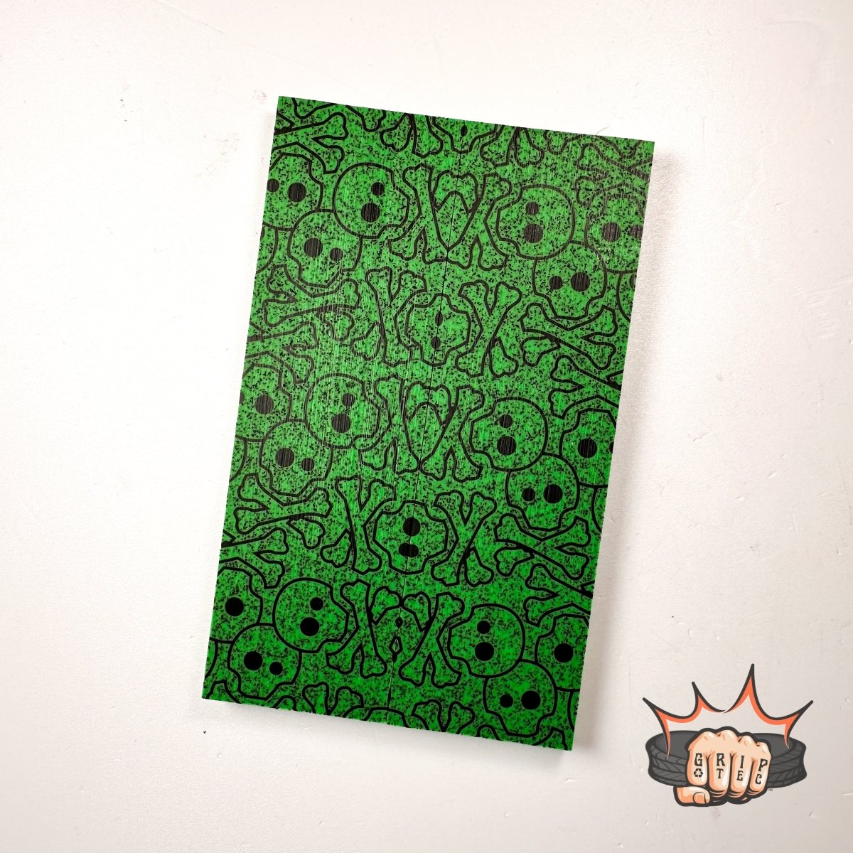 3D Grip - Tec™ Scales - Fluorescent Green - RockSolid Scales - Skully