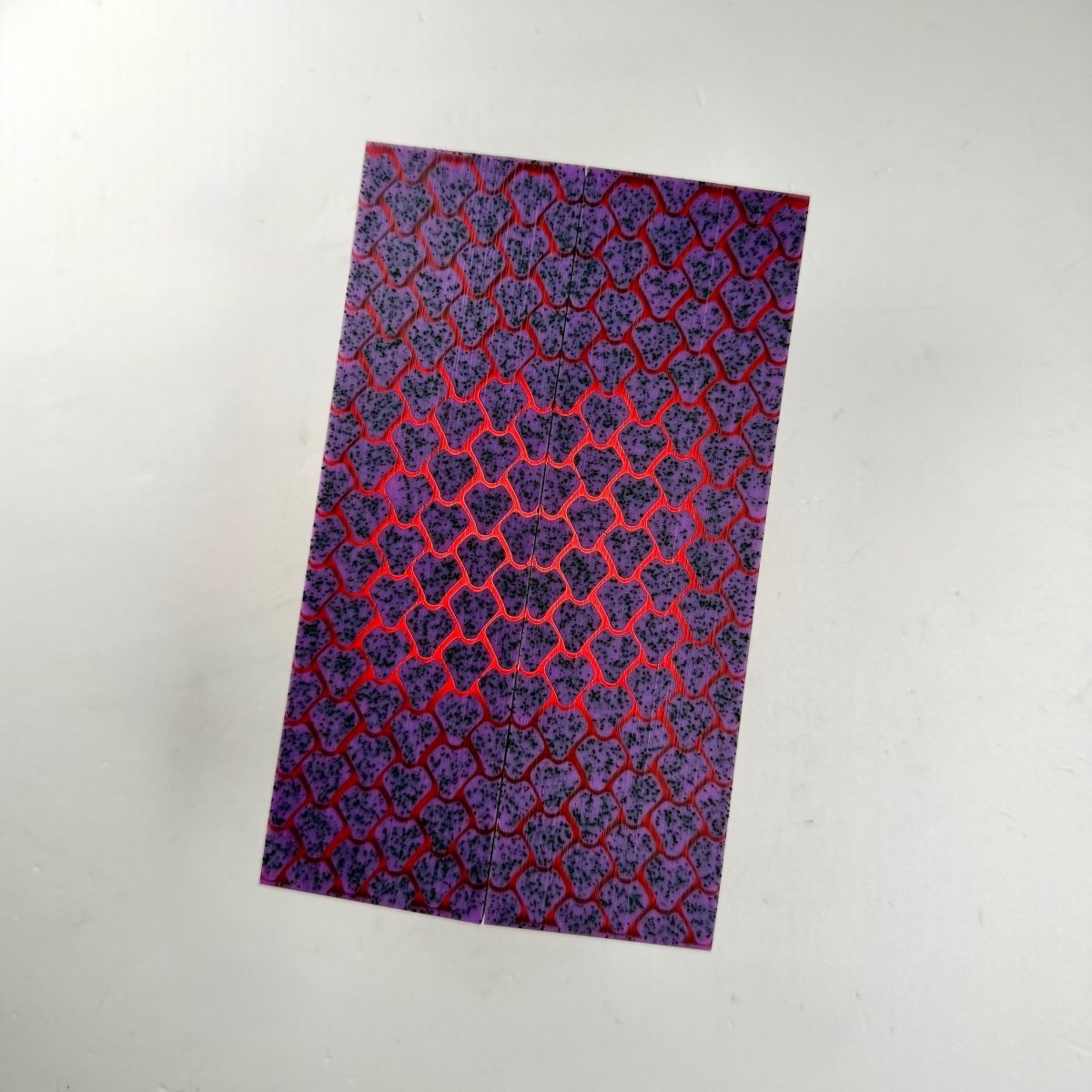 Custom Shop 3D GripX™ - Dragon Skin - Purple Grip - Tec™ with Translucent Red Matrix - Grip - Tec™ Composites -