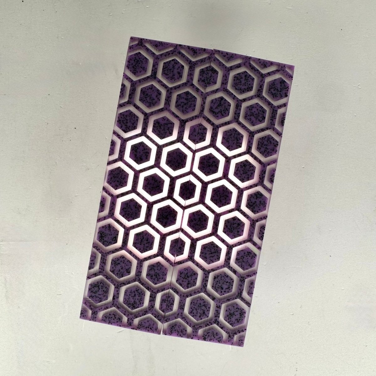 Custom Shop 3D GripX™ - Hex - Purple Grip - Tec™ with Clear Matrix - Grip - Tec™ Composites -