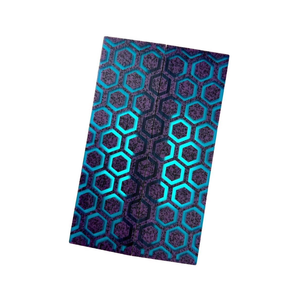 Custom Shop 3D GripX™ - Hex - Purple Grip - Tec™ with Translucent Blue Matrix - Grip - Tec™ Composites -