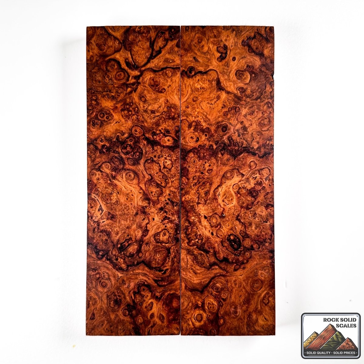 Exhibition Grade Honduran Rosewood Burl - 574 - RockSolid Scales -