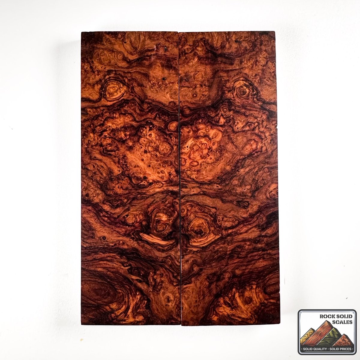 Exhibition Grade Honduran Rosewood Burl - 582 - RockSolid Scales -