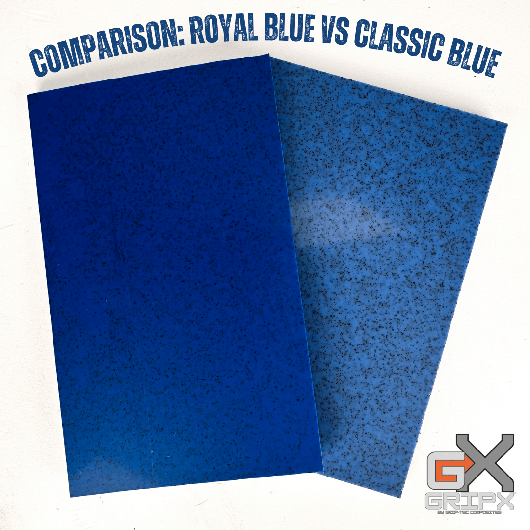 Fluorescent Royal Blue - Grip - Tec™ Composites - 1/4" Panel (5 - 1/2"x3 - 1/2")