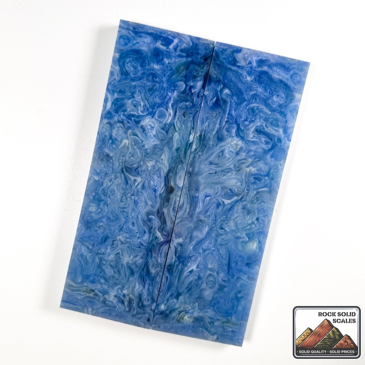 Resin Scales - Clear, Blue, Gold Mica - RockSolid Scales -