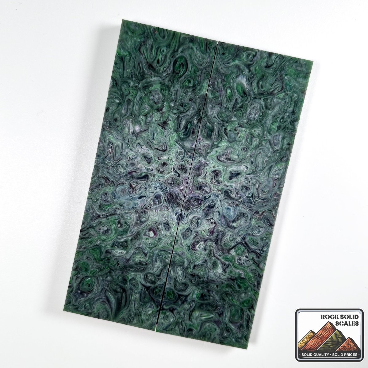 Resin Scales - Green, Purple, Grey - RockSolid Scales -