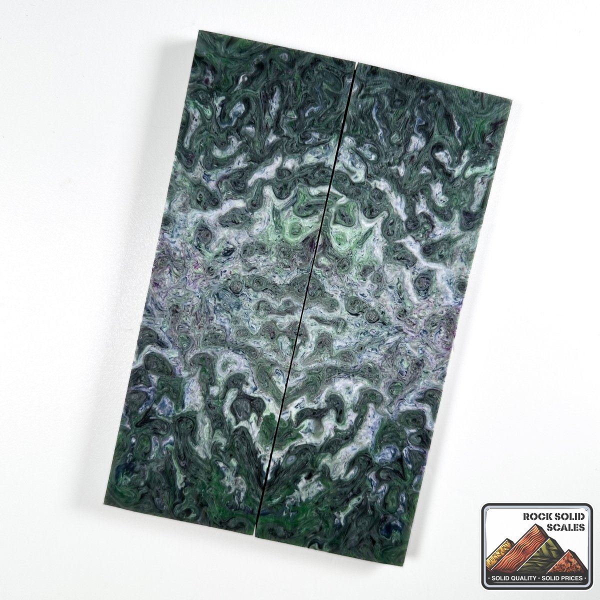 Resin Scales - Green, Purple, Grey - RockSolid Scales -