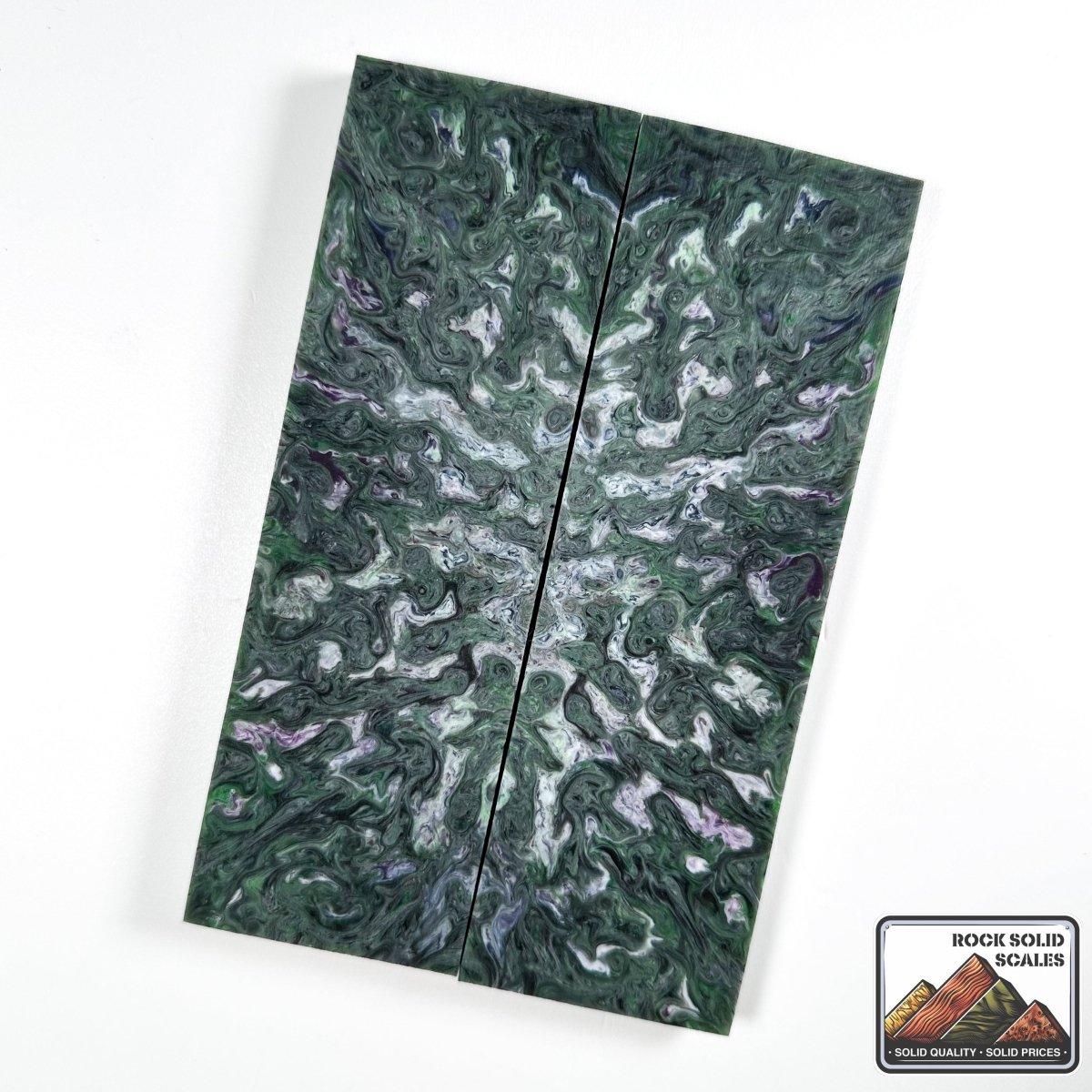 Resin Scales - Green, Purple, Grey - RockSolid Scales -