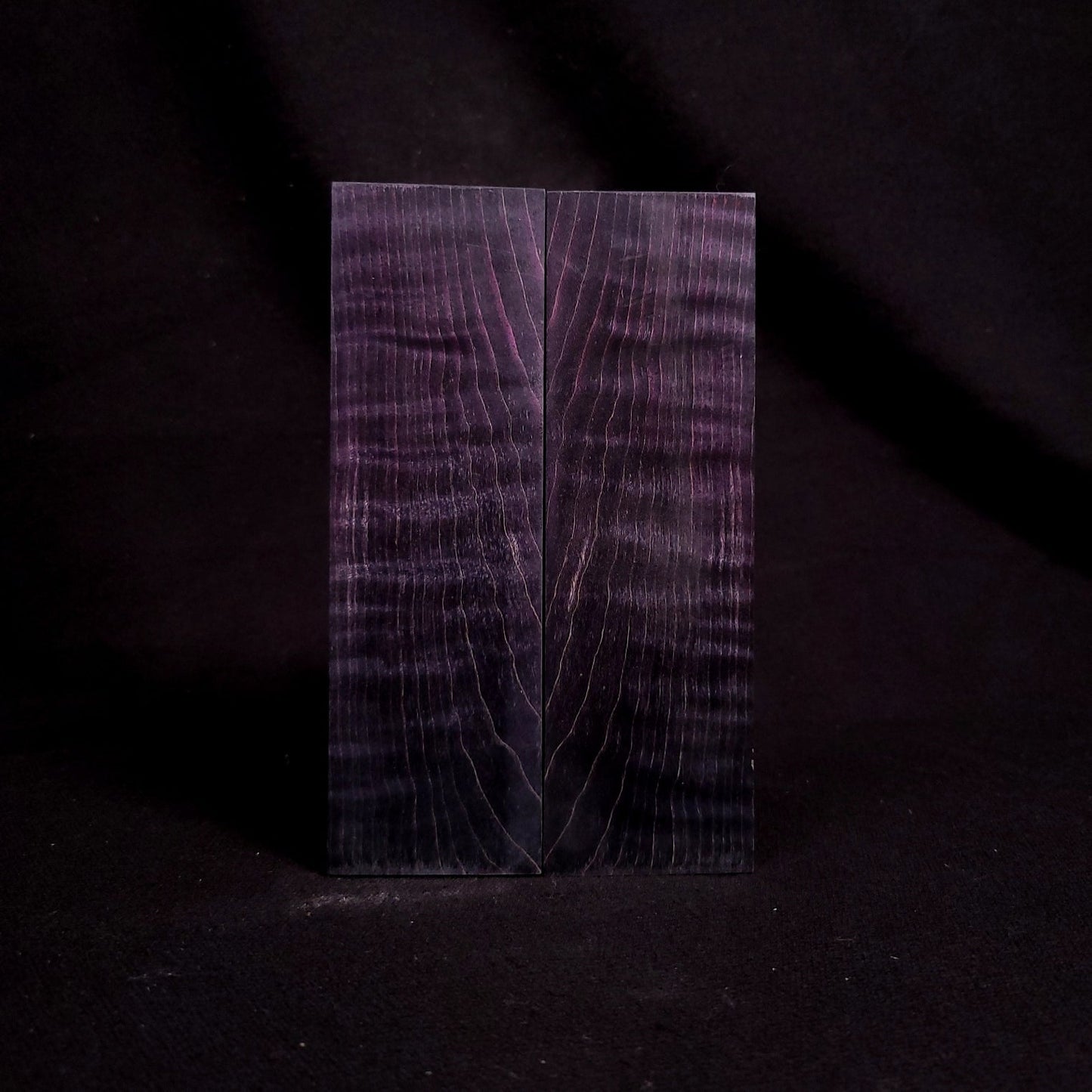#2011 - SINISTER (with a touch of pink) - Double Dyed Curly Maple - RockSolid Scales -