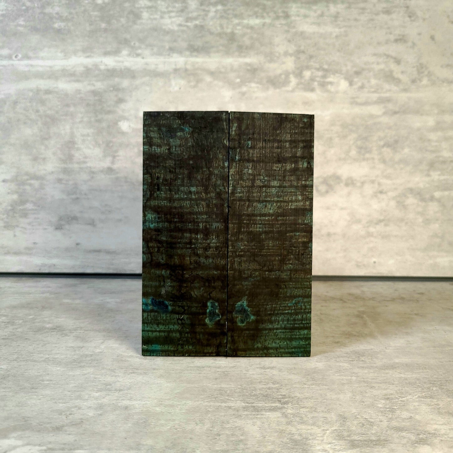 #2106 - Peacock Blue Curly, Spalted Mango - THIN SET - Bargain Bin - RockSolid Scales -