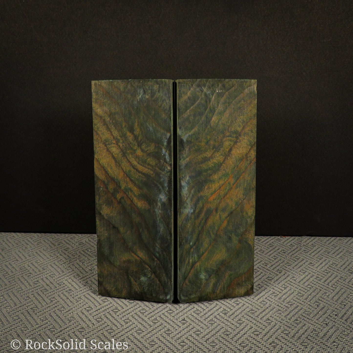 #2301 - Blue Dyed Curly Redwood - Bargain Bin - RockSolid Scales -