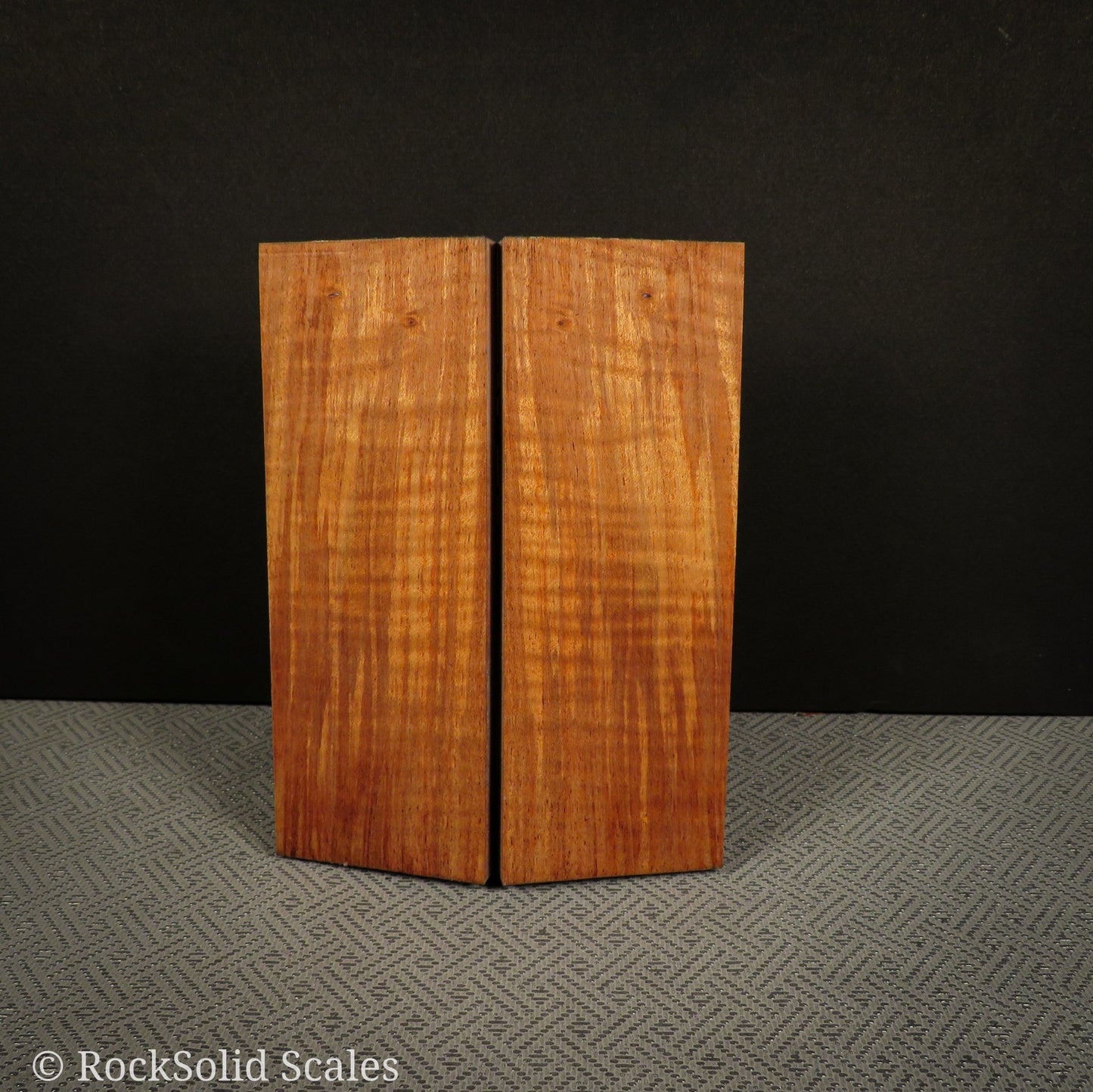 #2311 - Orange and Red Double Dyed Curly Maple - RockSolid Scales -
