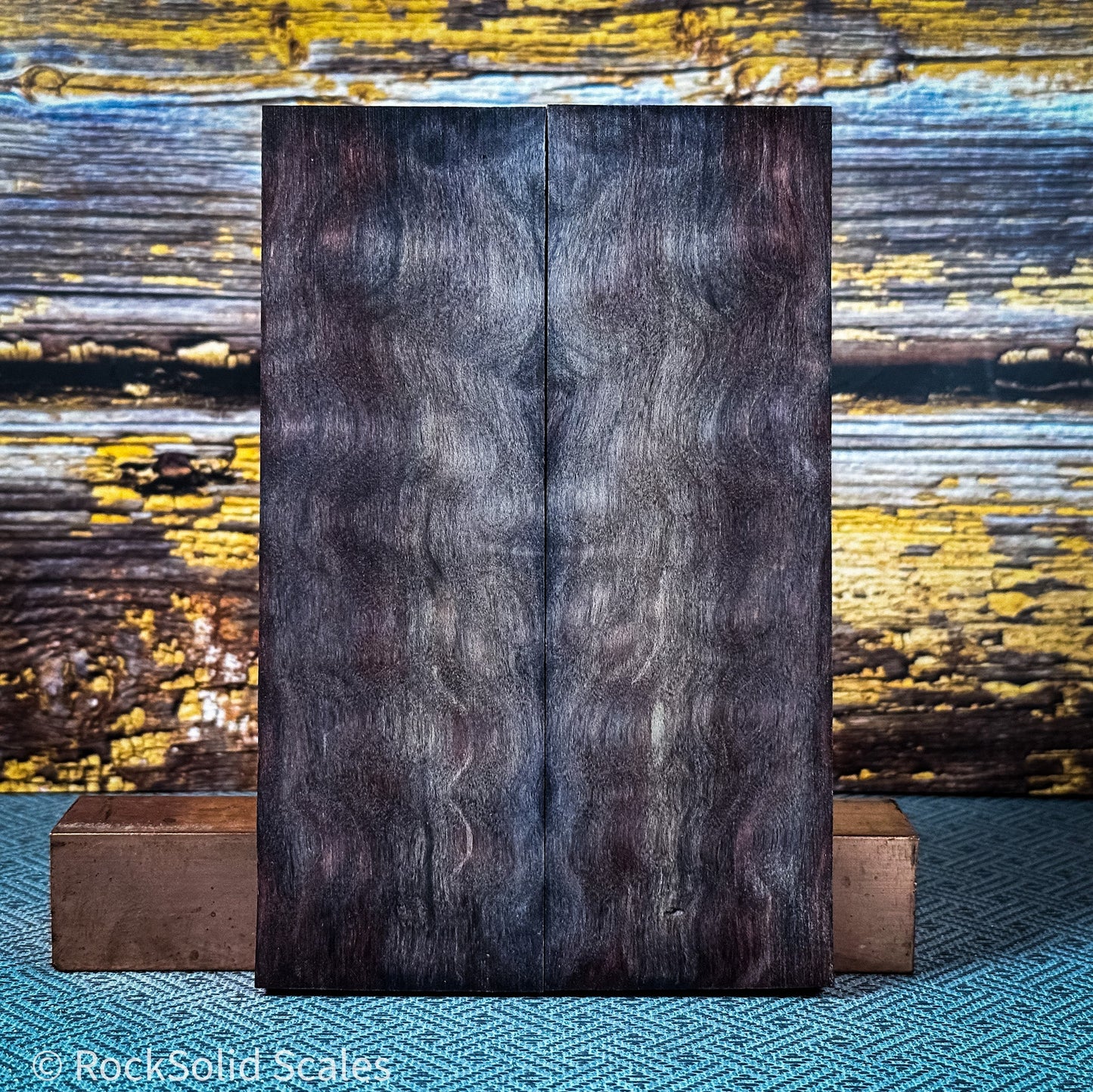 #2318 - Magenta and Blue Double Dyed Quilted Maple - RockSolid Scales -