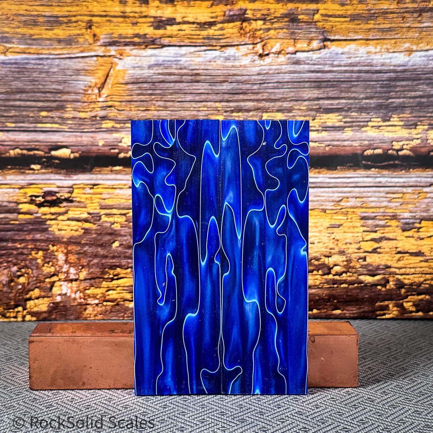#2363 - Deep Blue Sea Swirl Acrylic - RockSolid Scales -