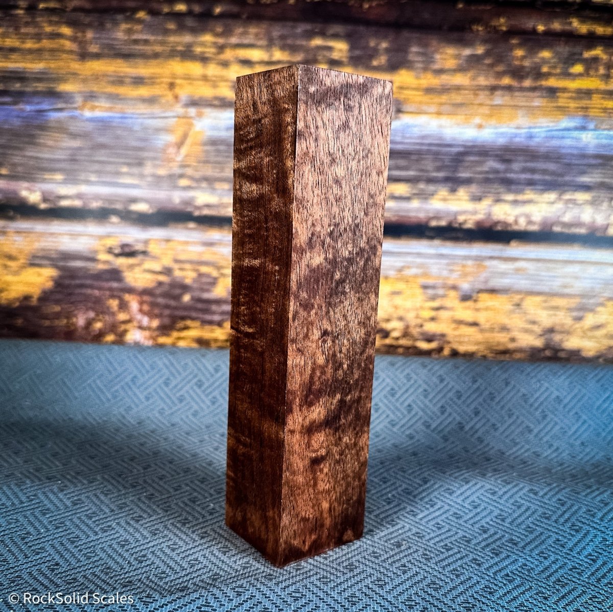 #2376 - Tasmanian Blackwood Burl Block - K&G Stabilized - Bargain Bin - RockSolid Scales -