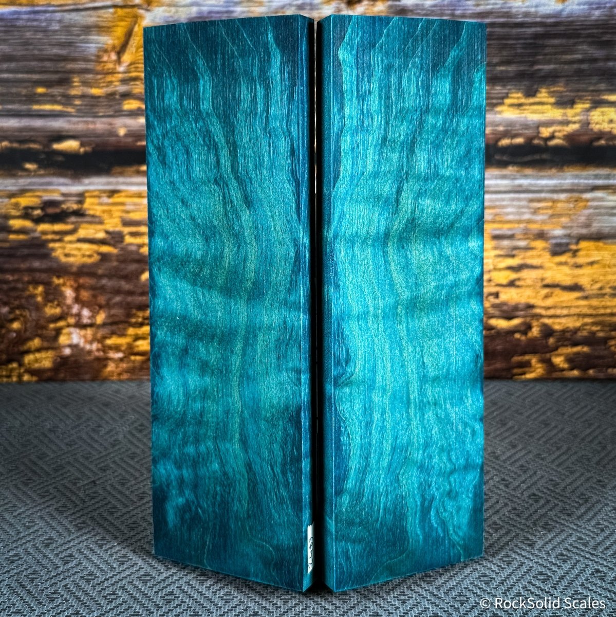 #2483 - Sea Blue Quilted Maple - RockSolid Scales -