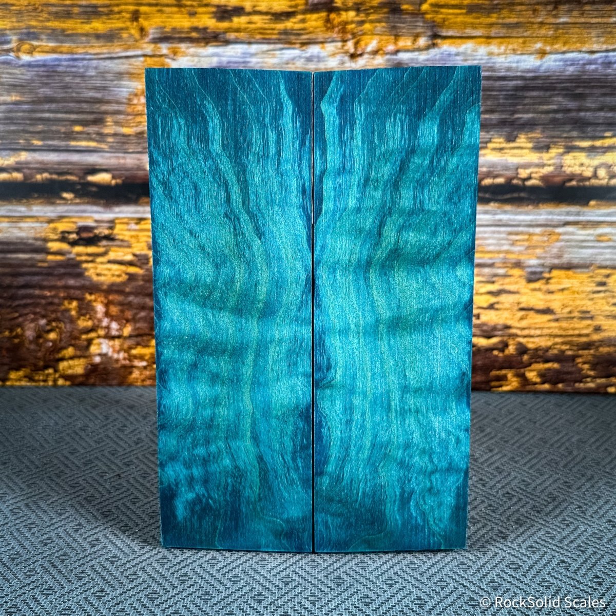 #2483 - Sea Blue Quilted Maple - RockSolid Scales -