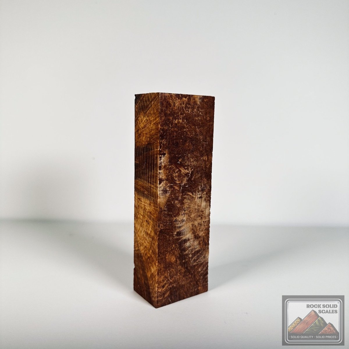 #2529 - Black Ash Burl Block - RockSolid Scales -