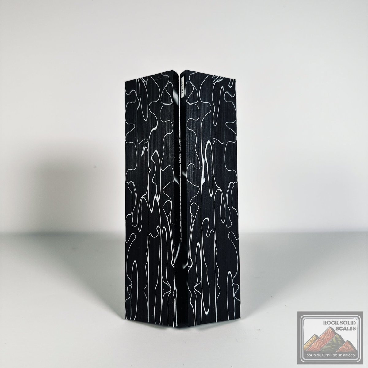 #2549 - Black/White Swirl Acrylic - RockSolid Scales -