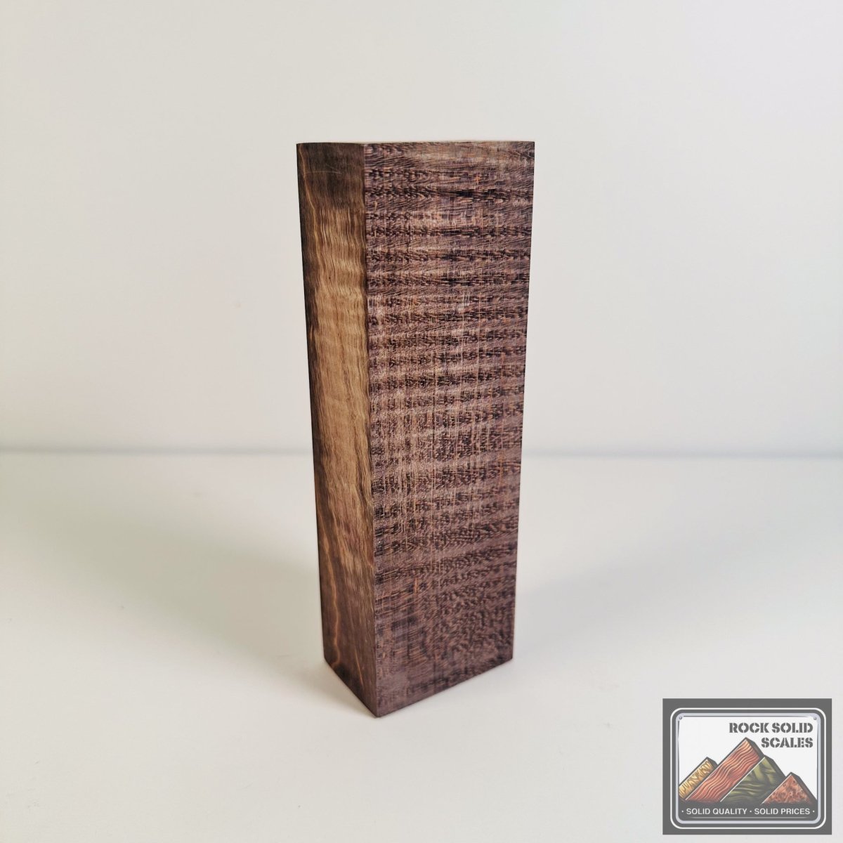 #2591 - Phantom Grey Curly Maple Block - RockSolid Scales -