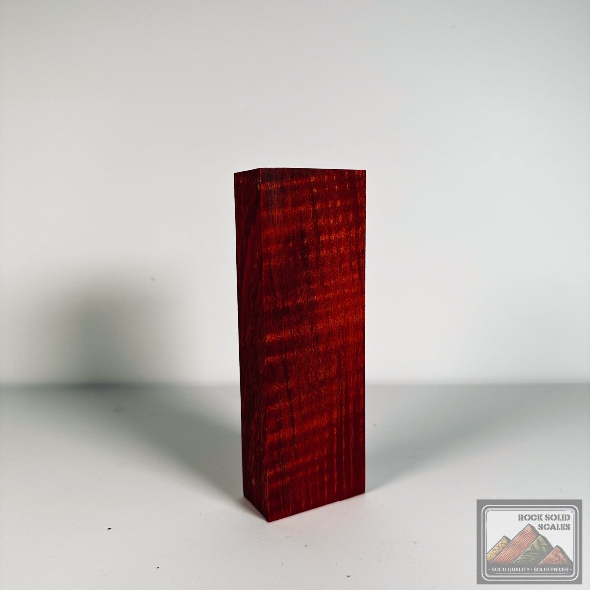 #2597 - Red Curly Maple Block - RockSolid Scales -