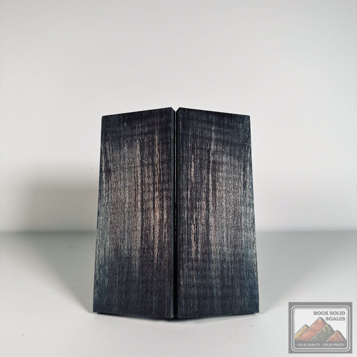 #2602 - Steel Blue and Grey Curly Maple - RockSolid Scales -
