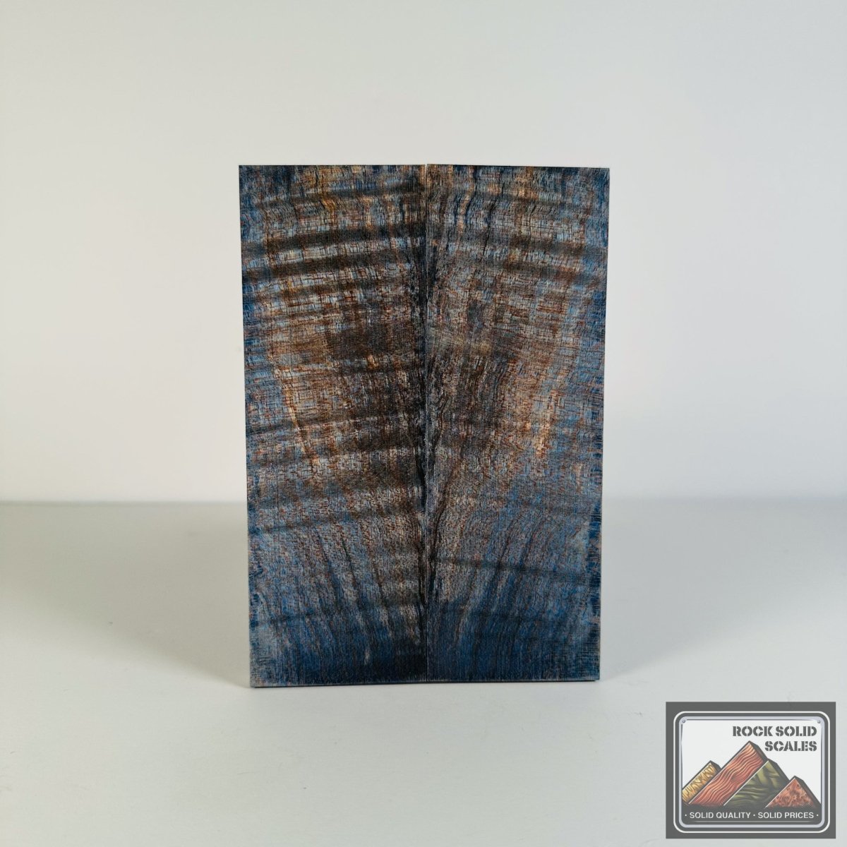 #2606 - Steel Blue Curly Maple - RockSolid Scales -