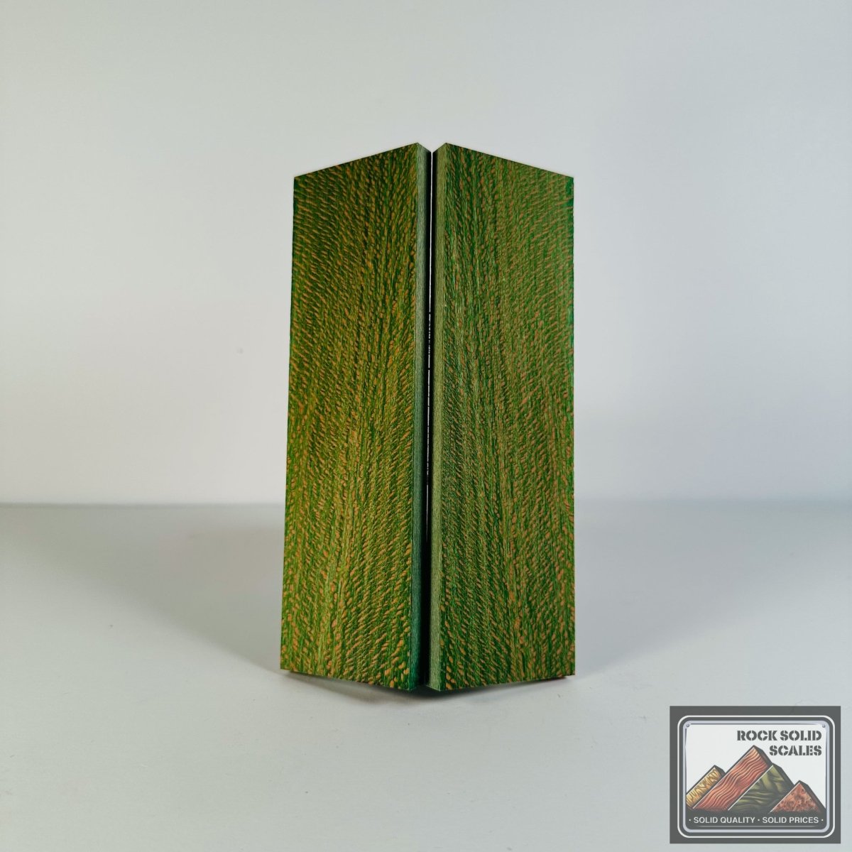 #2619 - Lime Green Quartersawn Sycamore - RockSolid Scales -