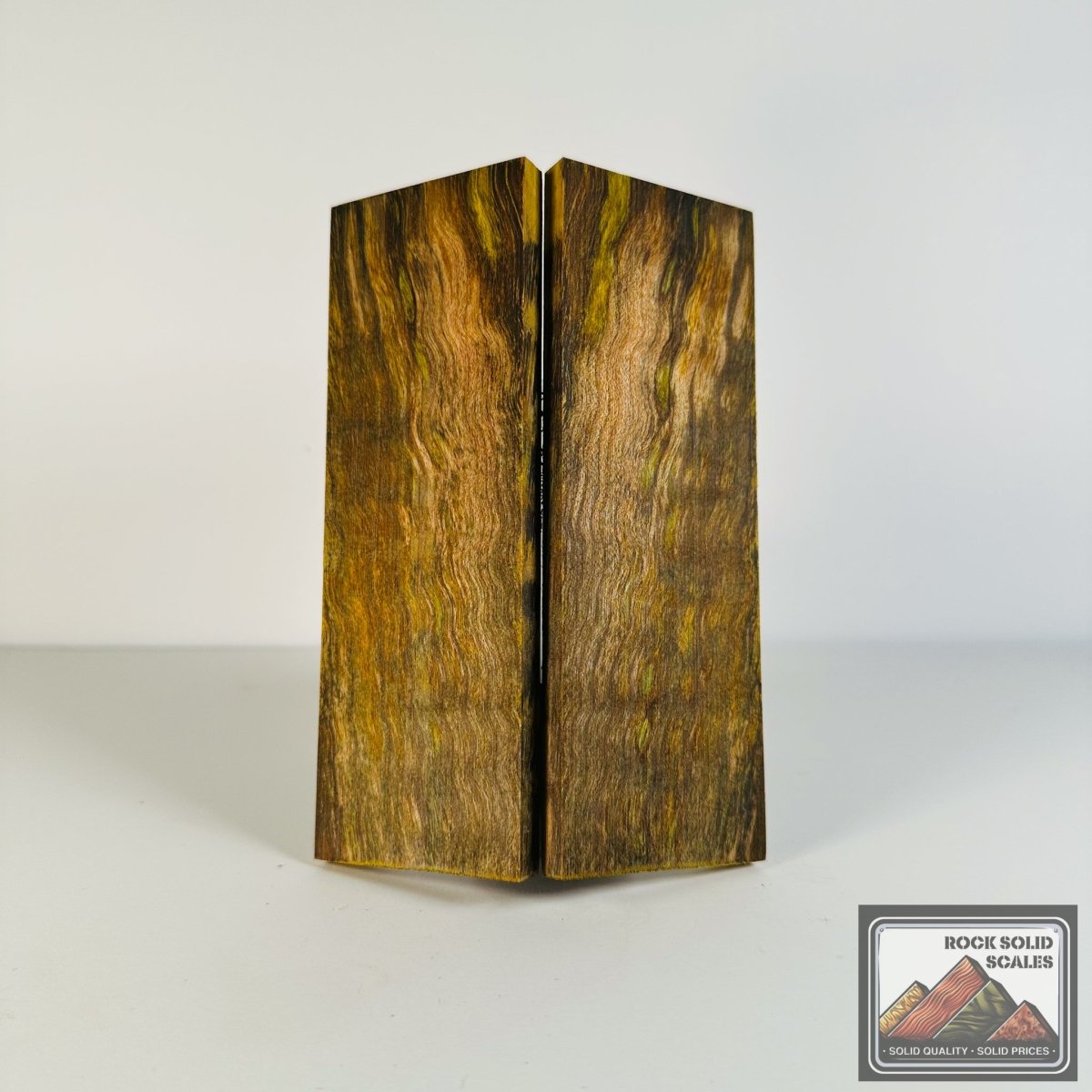 #2642 - Teal and Gold Quilted Maple - RockSolid Scales -