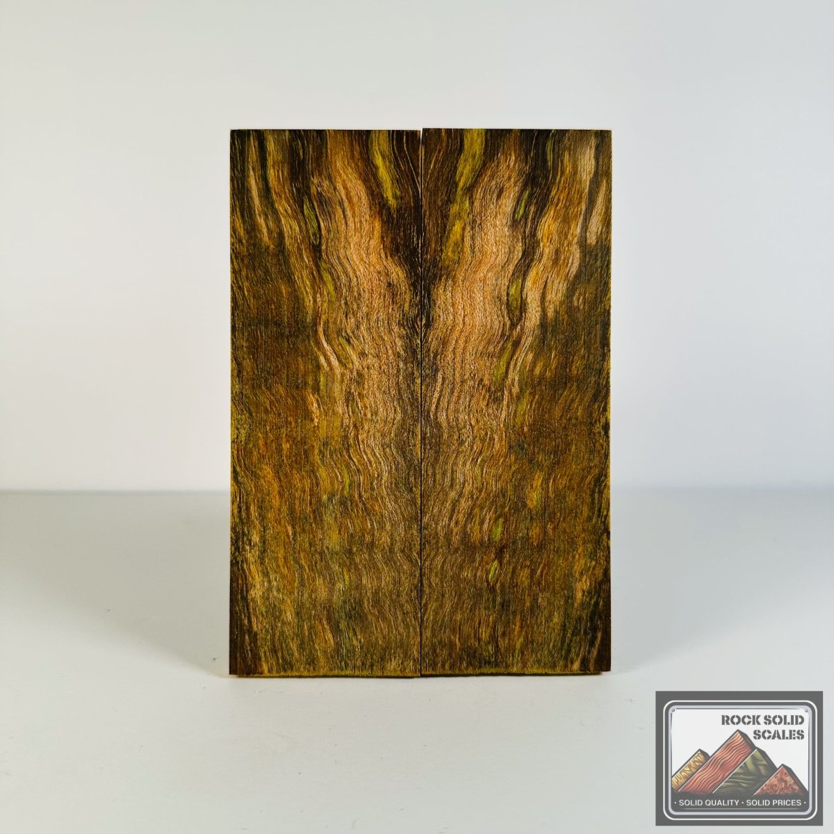 #2642 - Teal and Gold Quilted Maple - RockSolid Scales -