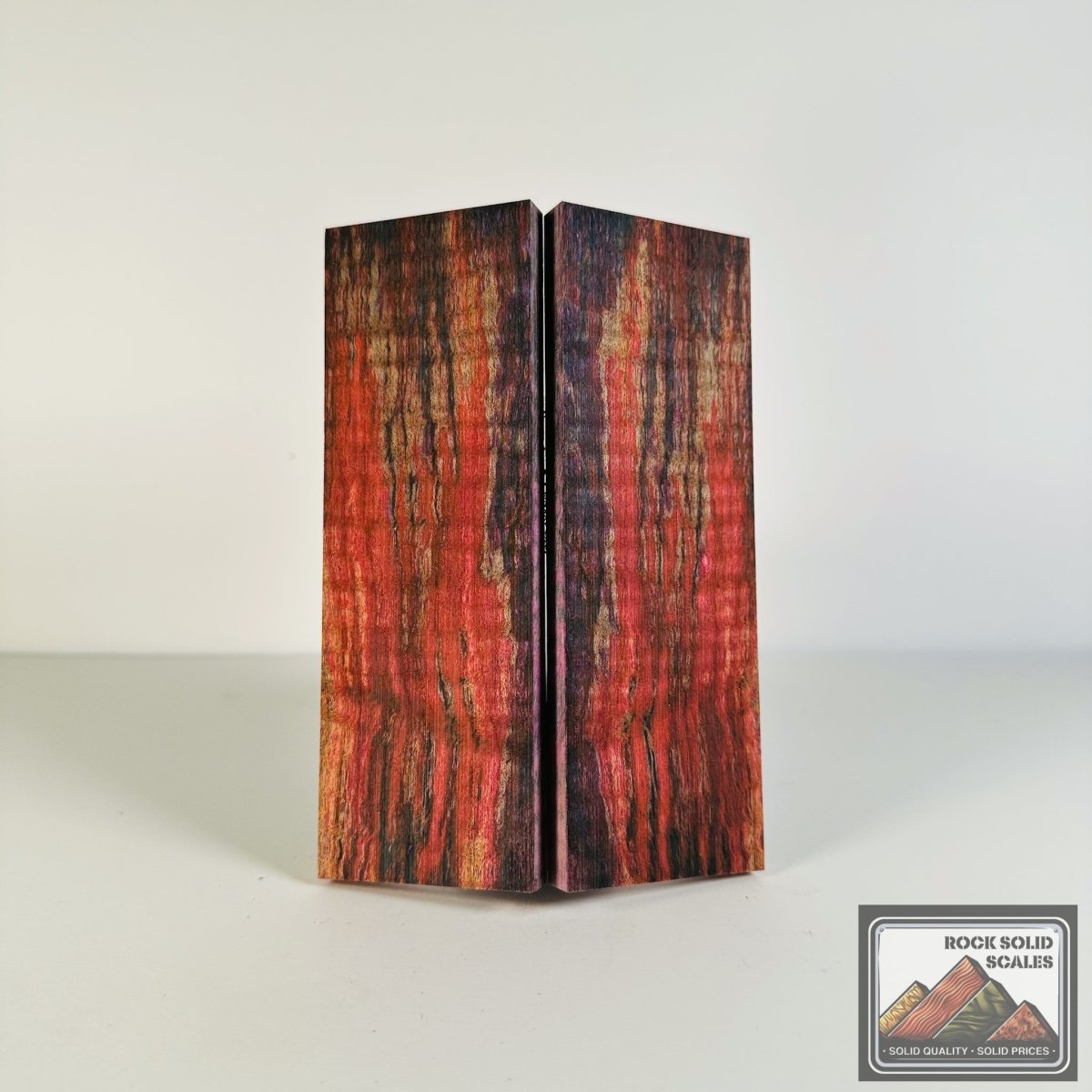 #2644 - Blue and Pink Curly Maple - RockSolid Scales -
