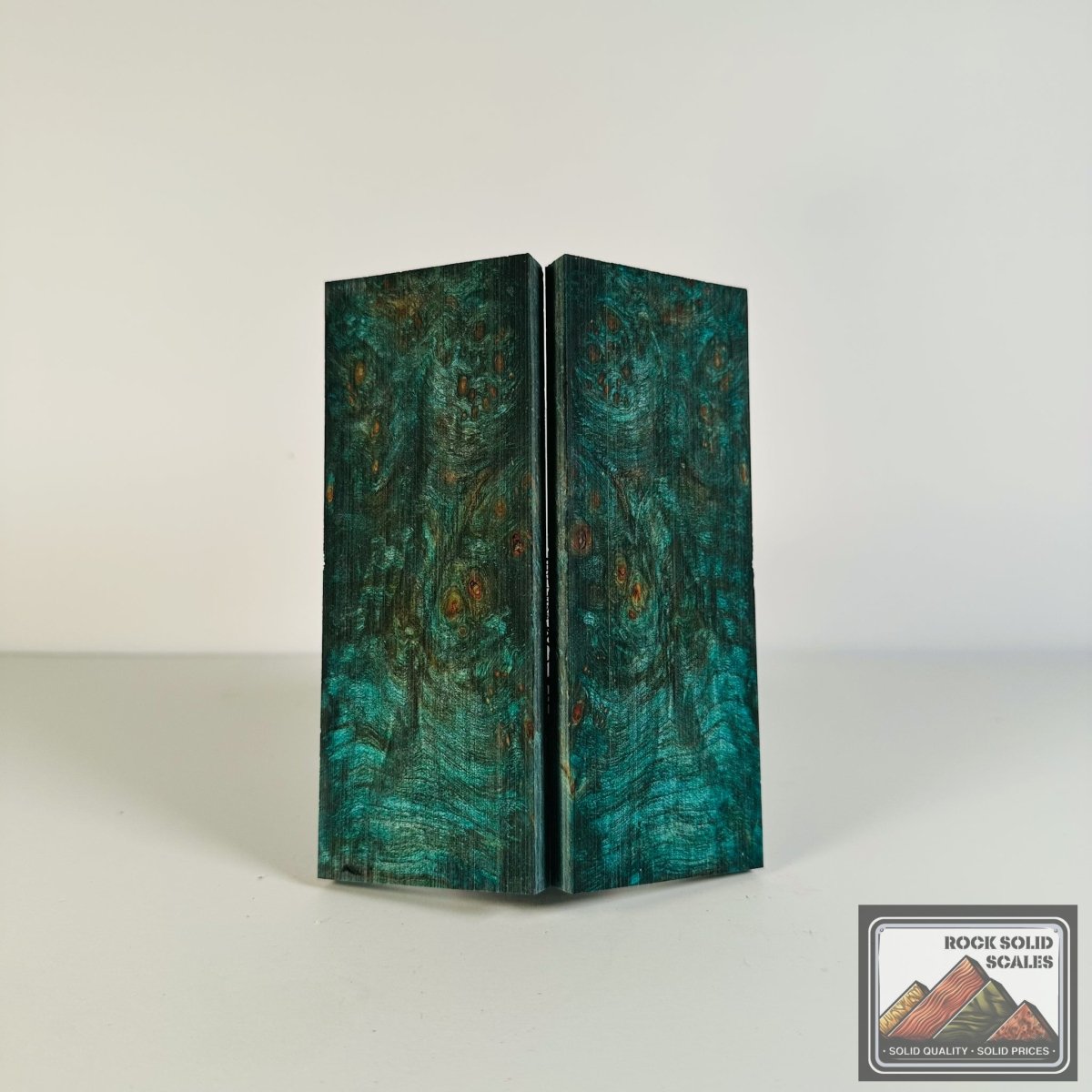#2648 - Key Blue Maple Burl - RockSolid Scales -
