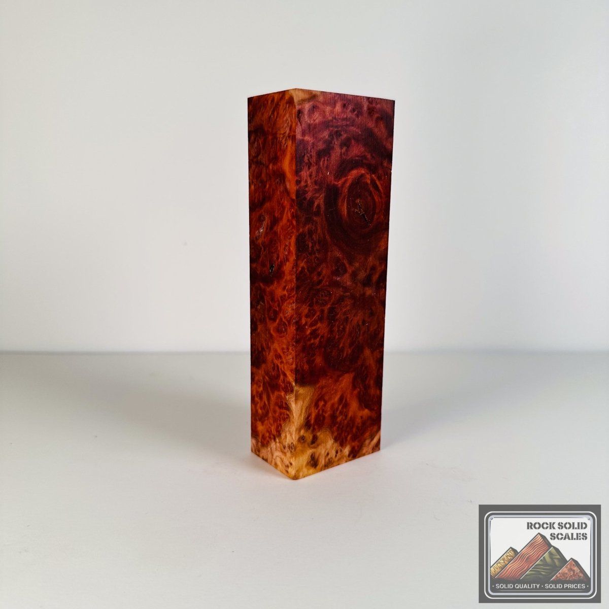 #2697 - Red Morell Burl Block - RockSolid Scales -