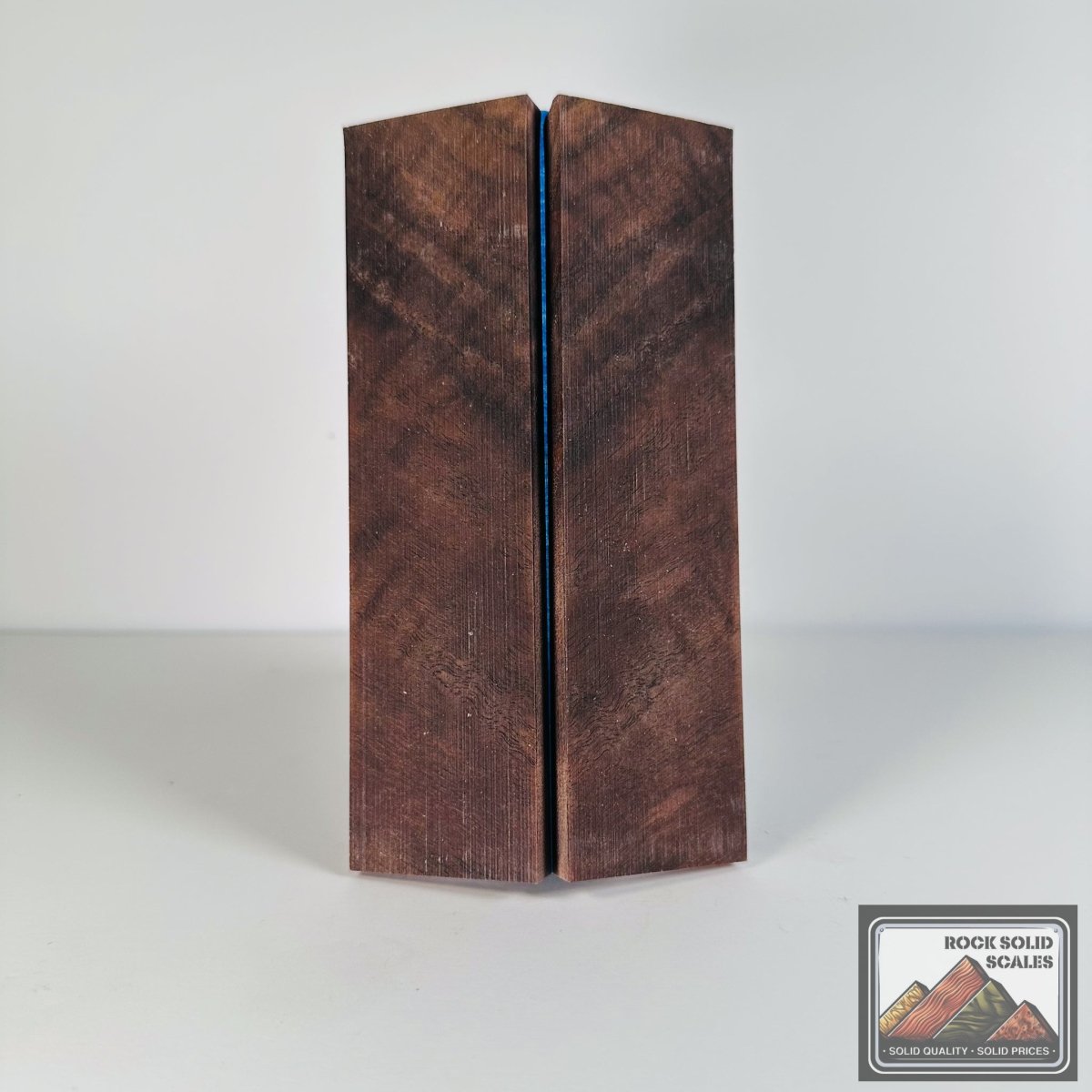 #2711 - Extra Long Curly Claro Walnut - RockSolid Scales -