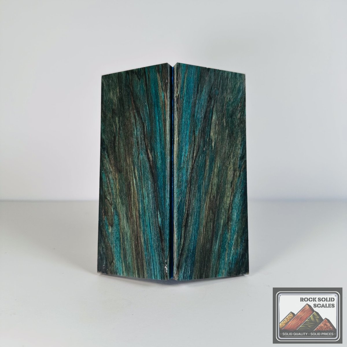 #2729 - Key Blue and Grey Spalted Alder - RockSolid Scales -