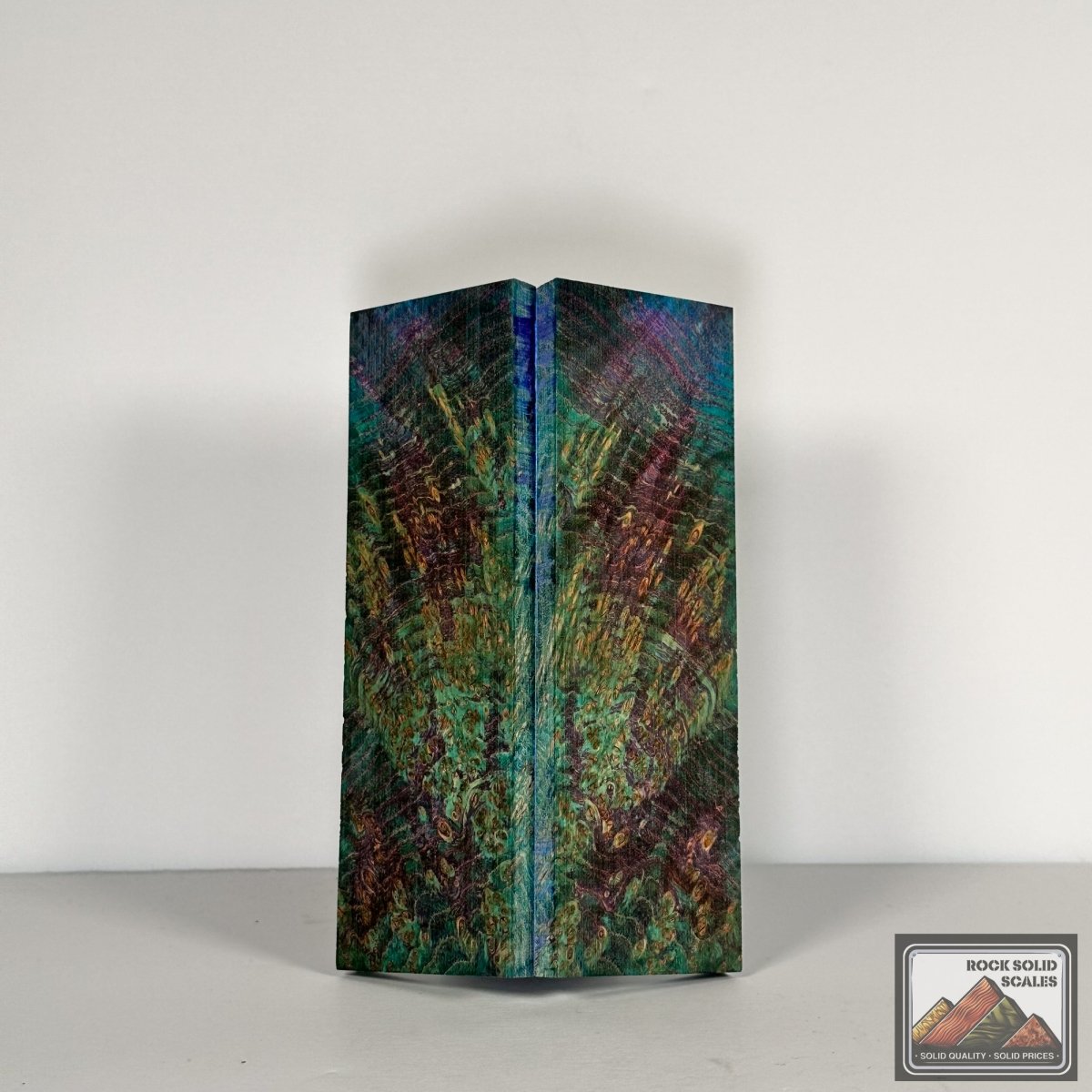 #2778 - Key Blue and Purple Black Ash Burl - RockSolid Scales -