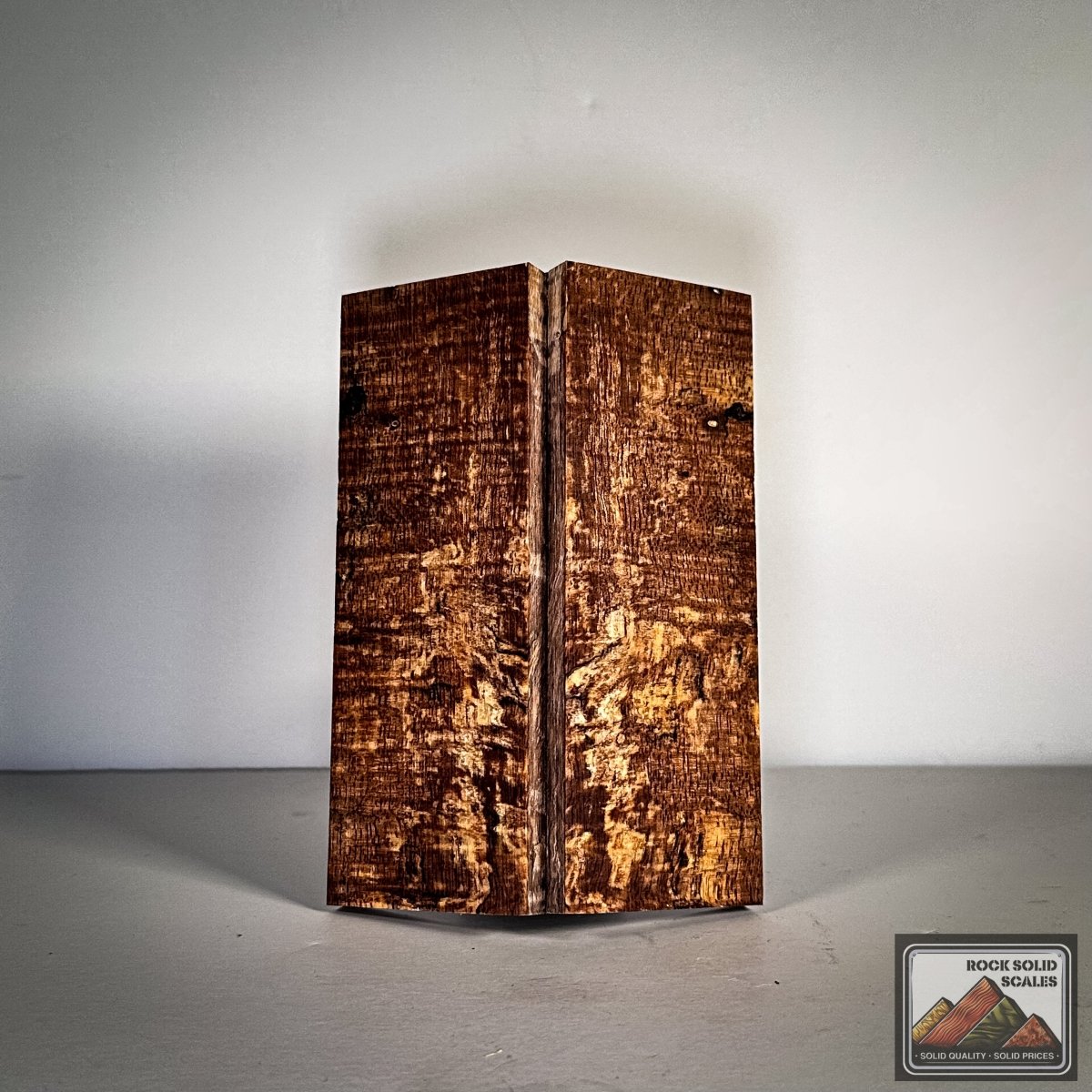#2802 - EXTREME Curly Spalted Mango - RockSolid Scales -