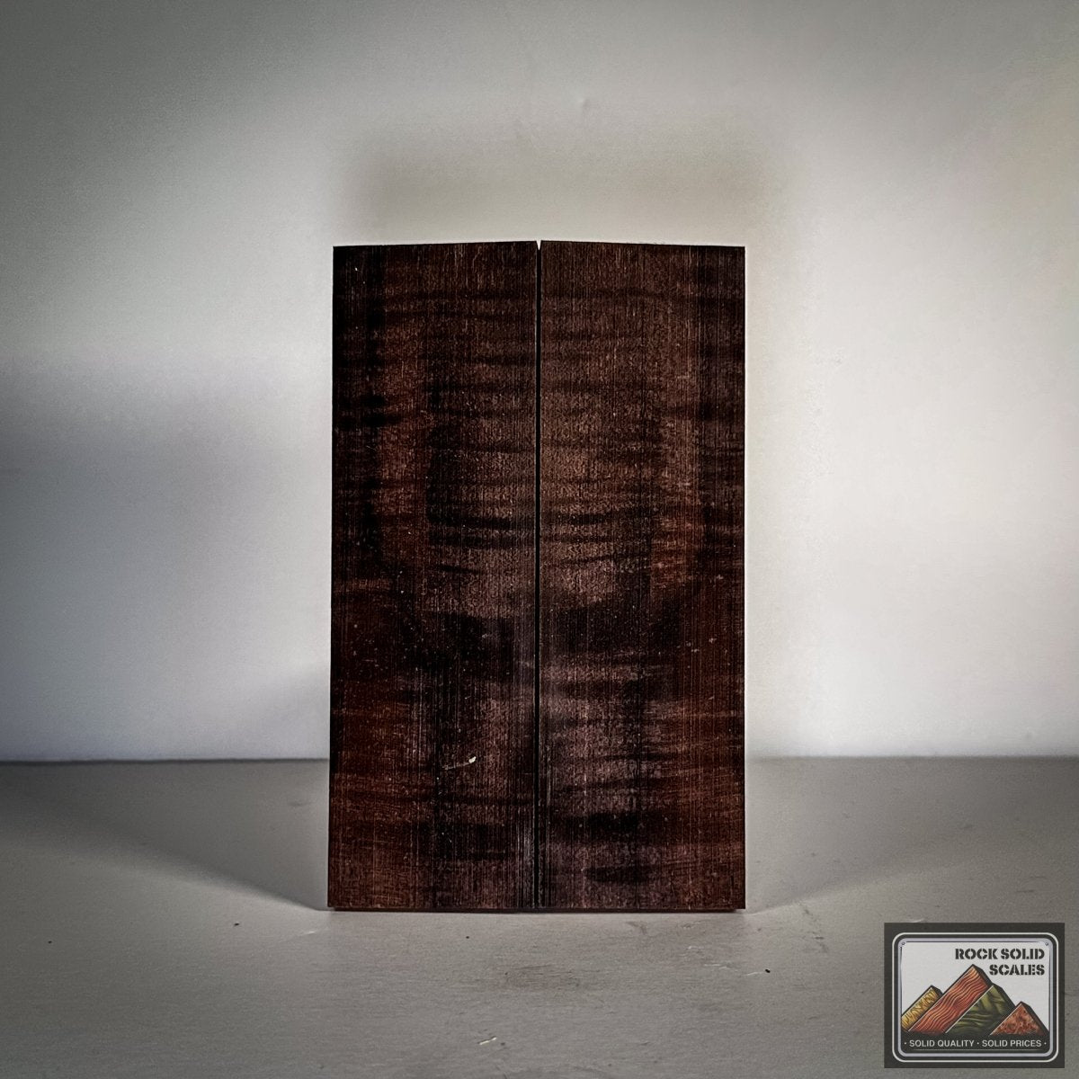 #2803 - Exhibition Curly Claro Walnut - RockSolid Scales -