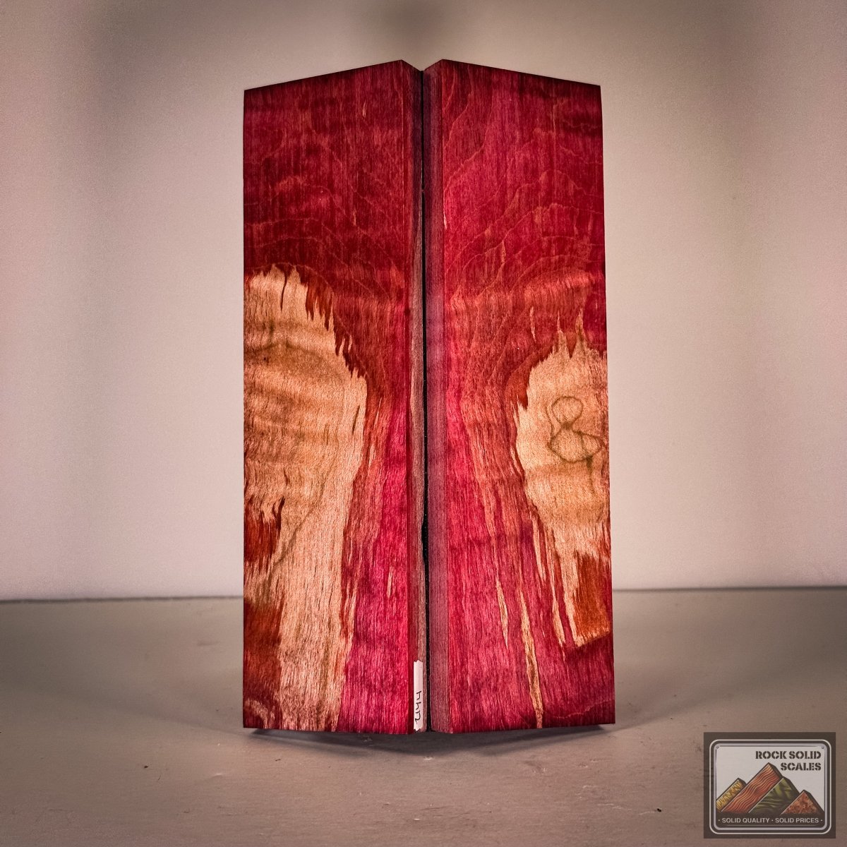 #2838 - Magenta and Orange Curly Maple - RockSolid Scales -