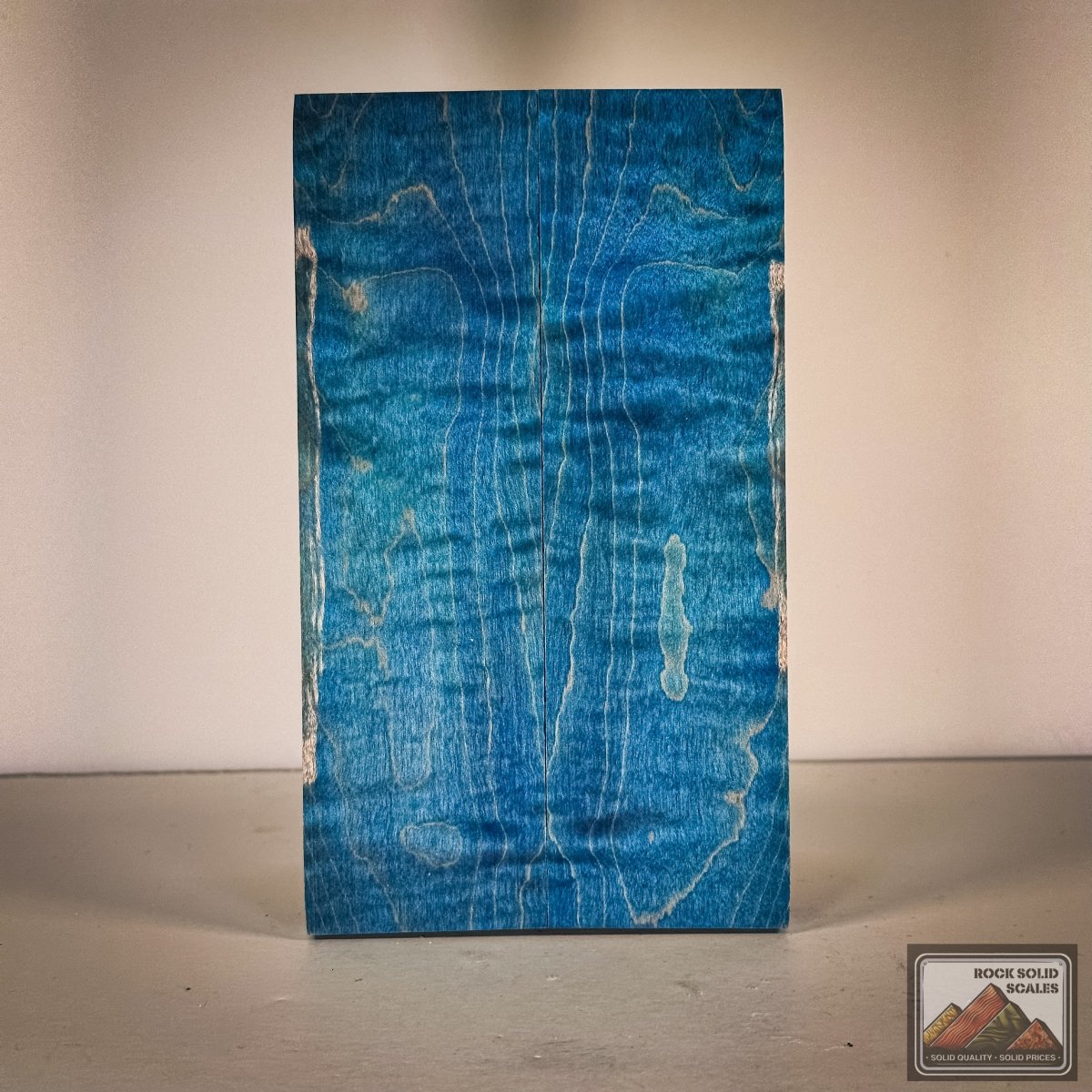 #2861 - Tru-Blue Curly Maple - RockSolid Scales -