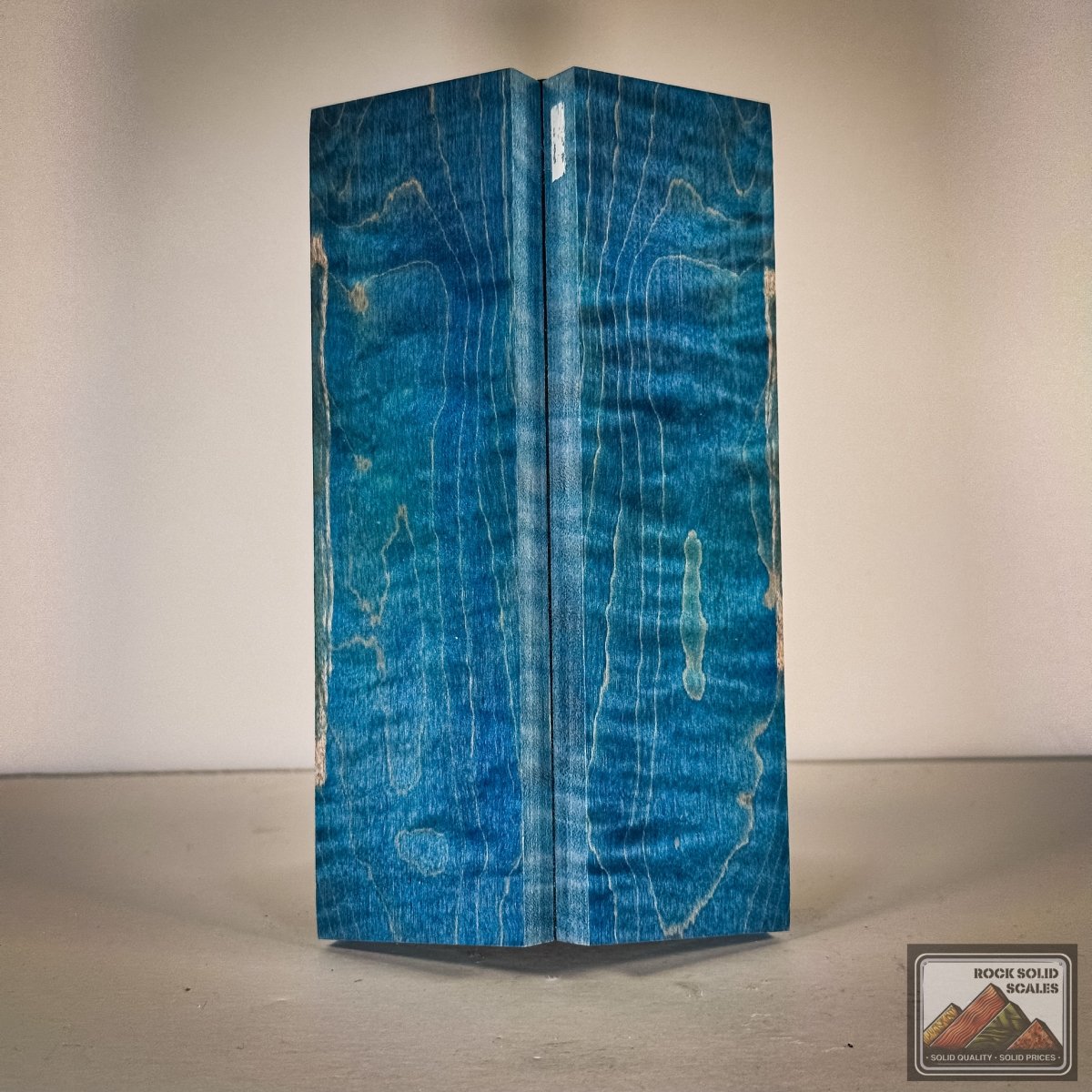 #2861 - Tru-Blue Curly Maple - RockSolid Scales -