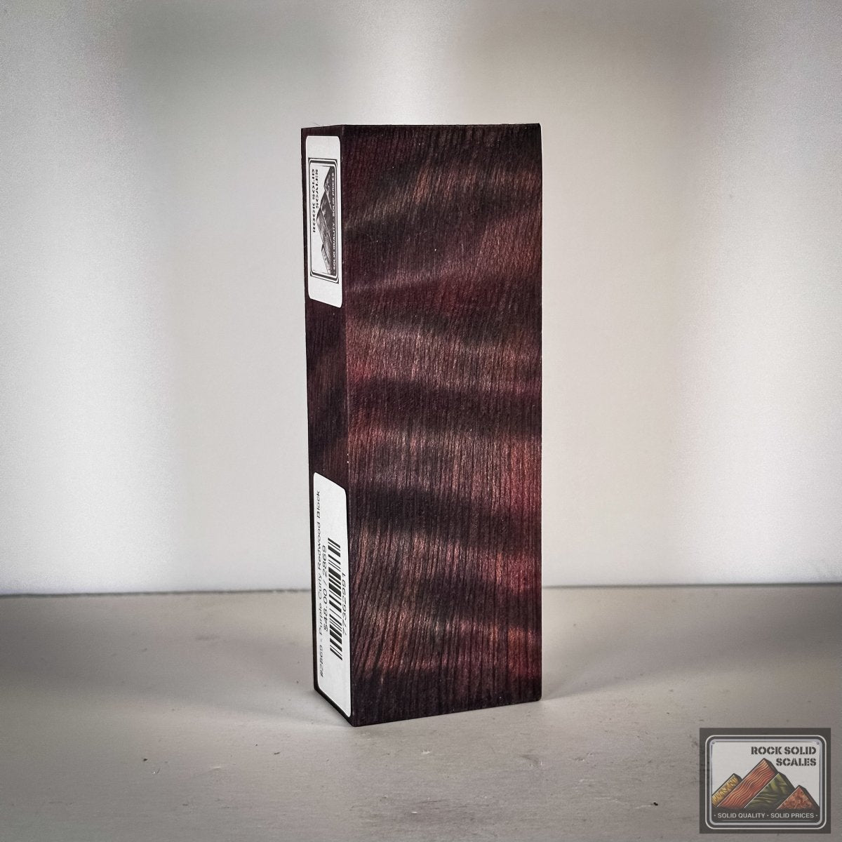 #2869 - INCREDIBLE! Purple Curly Redwood Block - RockSolid Scales -