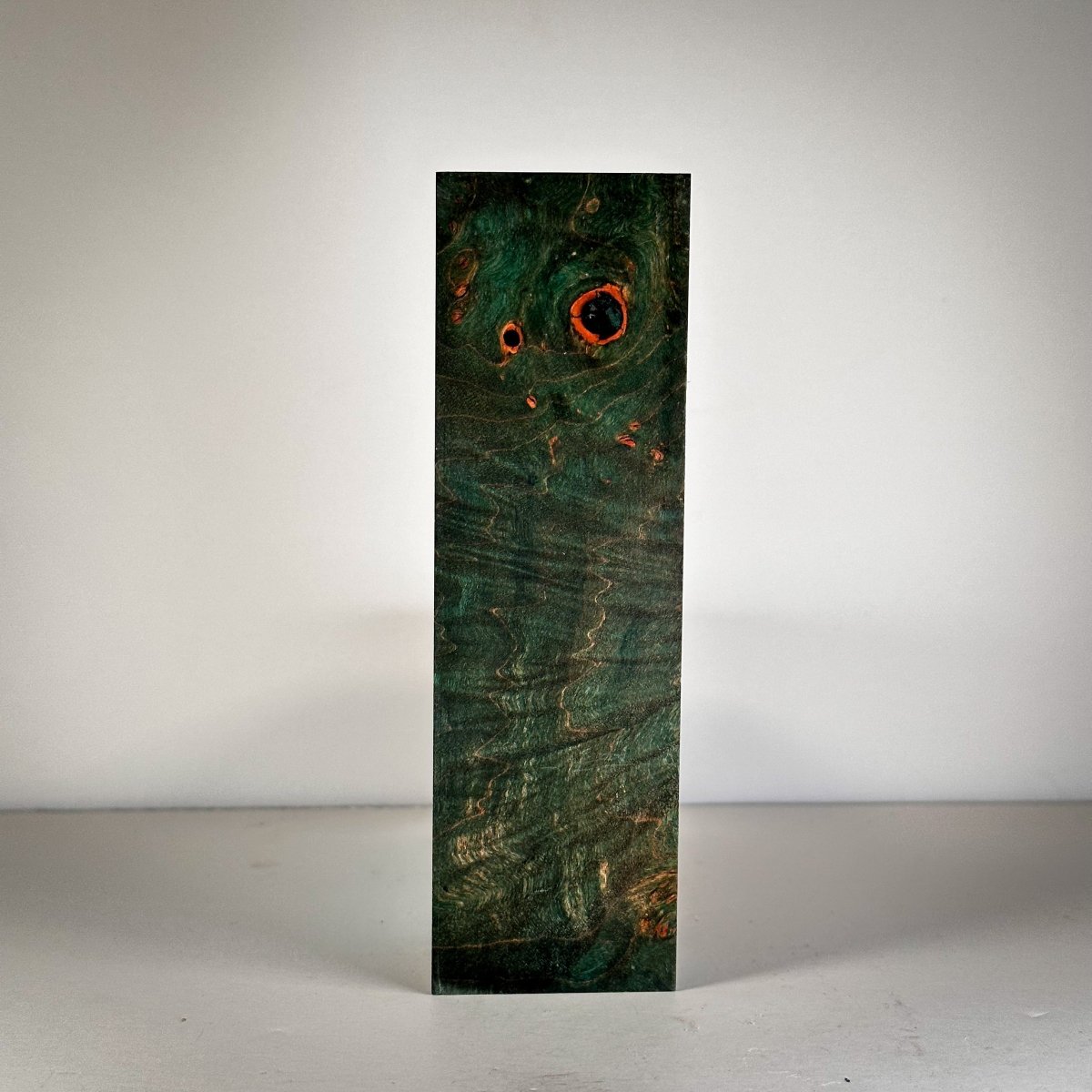 #3012 - Turquoise Maple Burl Block - RockSolid Scales -