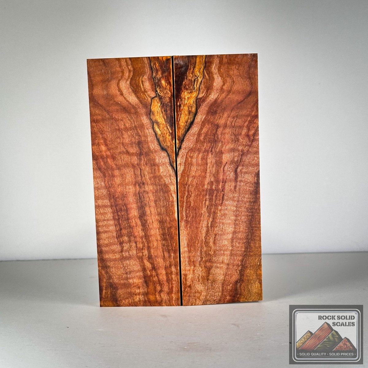 #3021 - Sunset Spalted Curly Maple - RockSolid Scales -