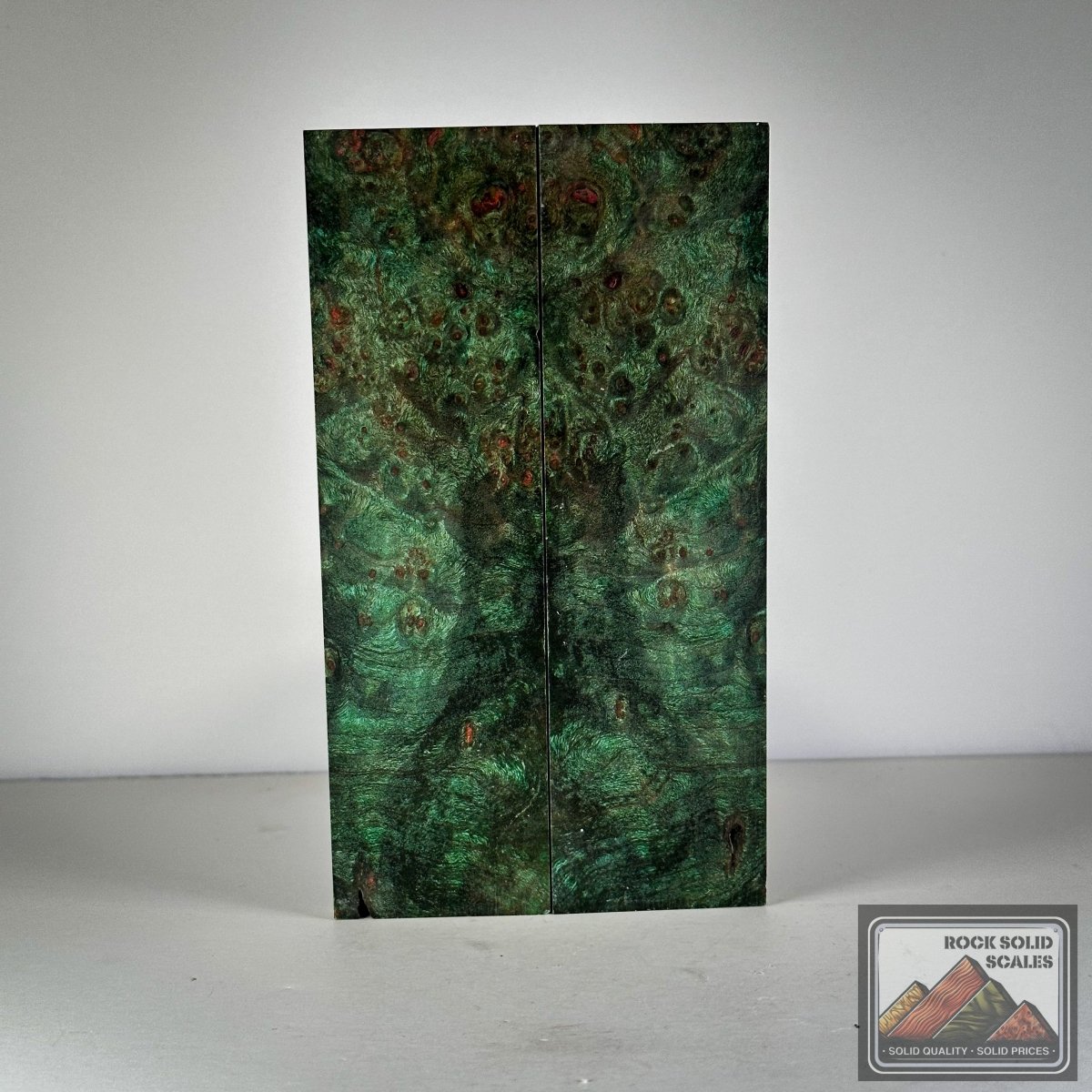 #3031 - Lime Green Maple Burl - RockSolid Scales -