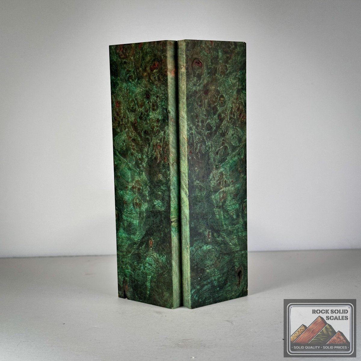 #3031 - Lime Green Maple Burl - RockSolid Scales -