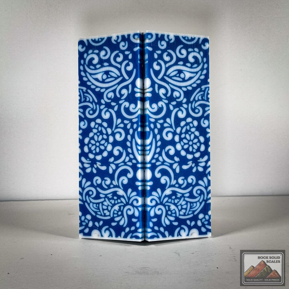 3D Blue Paisley - Cut B - RockSolid Scales -