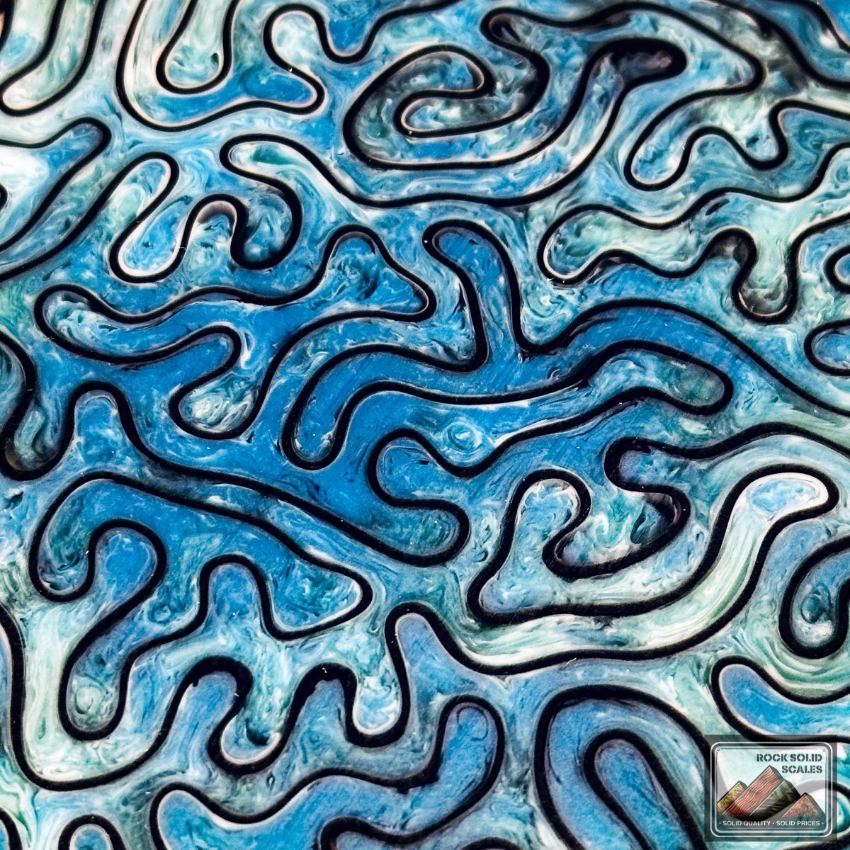 3D Coral Matrix - Seafoam 4 Color Pour - RockSolid Scales -