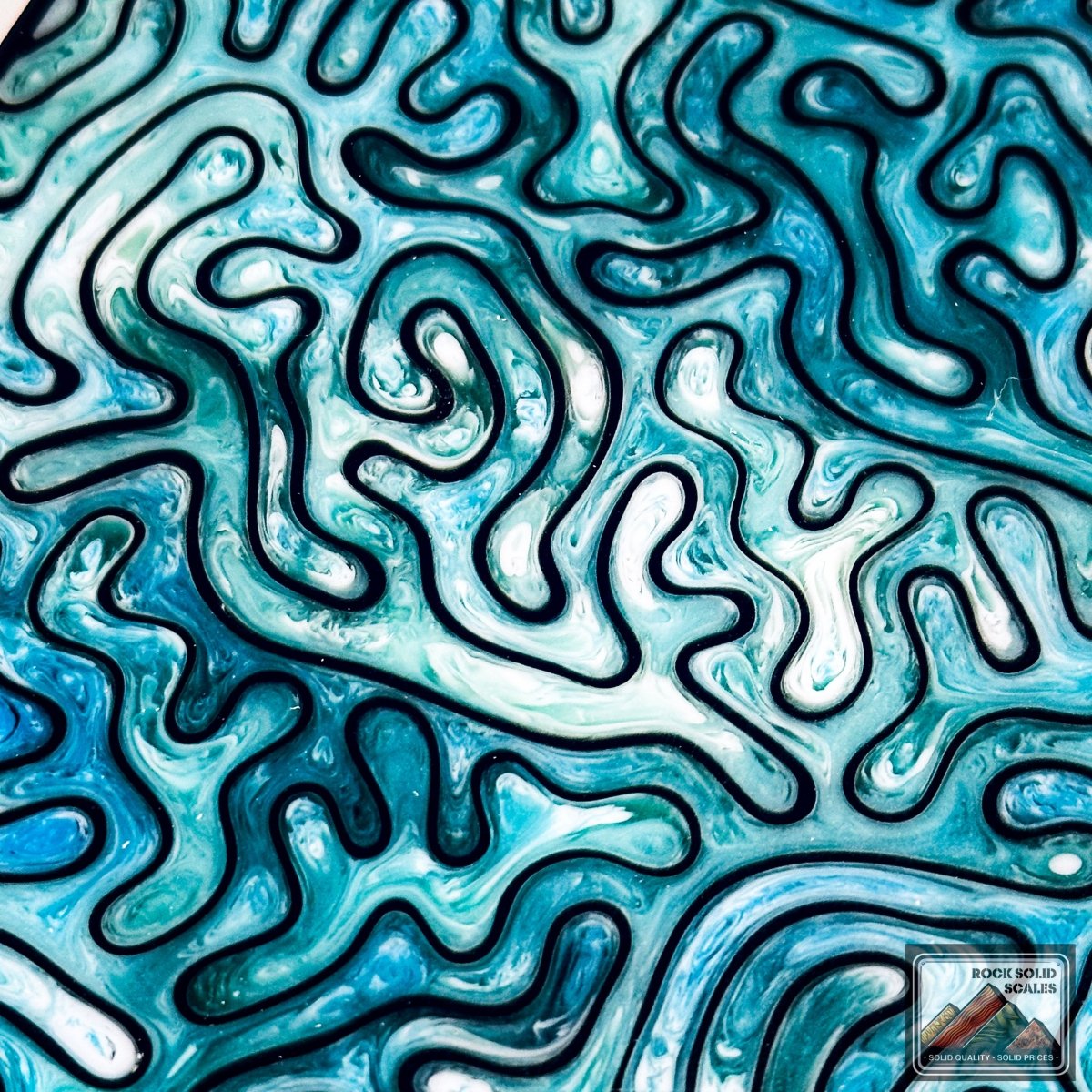 3D Coral Matrix - Seafoam 4 Color Pour - Bargain Bin - RockSolid Scales -