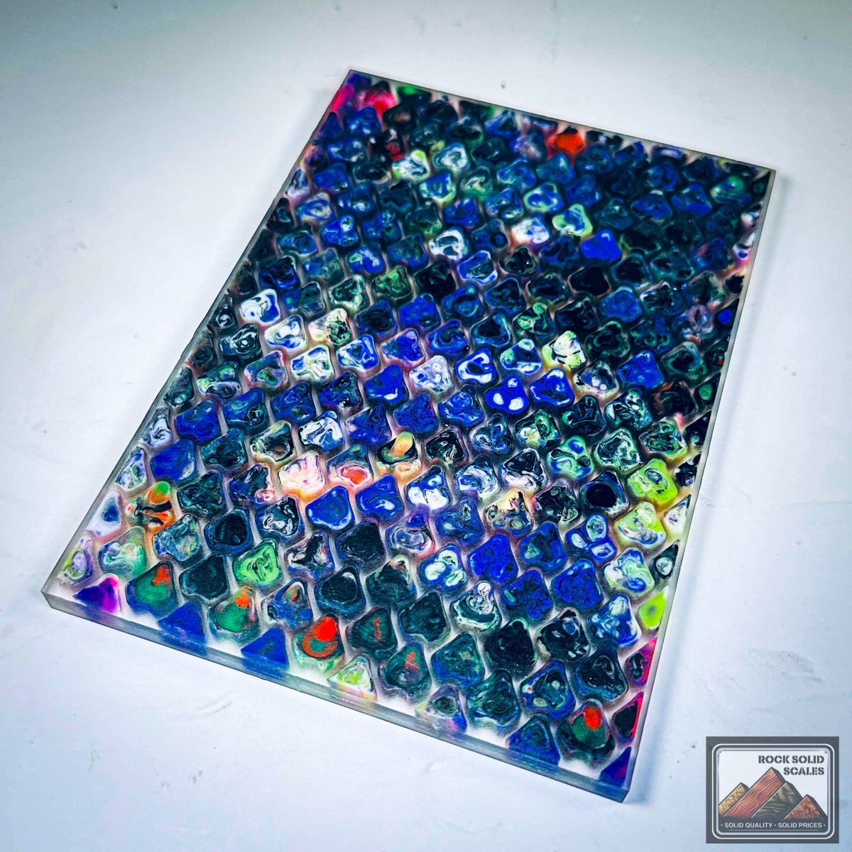 3D Dragon Scale Matrix - 8 Color Pour - RockSolid Scales -
